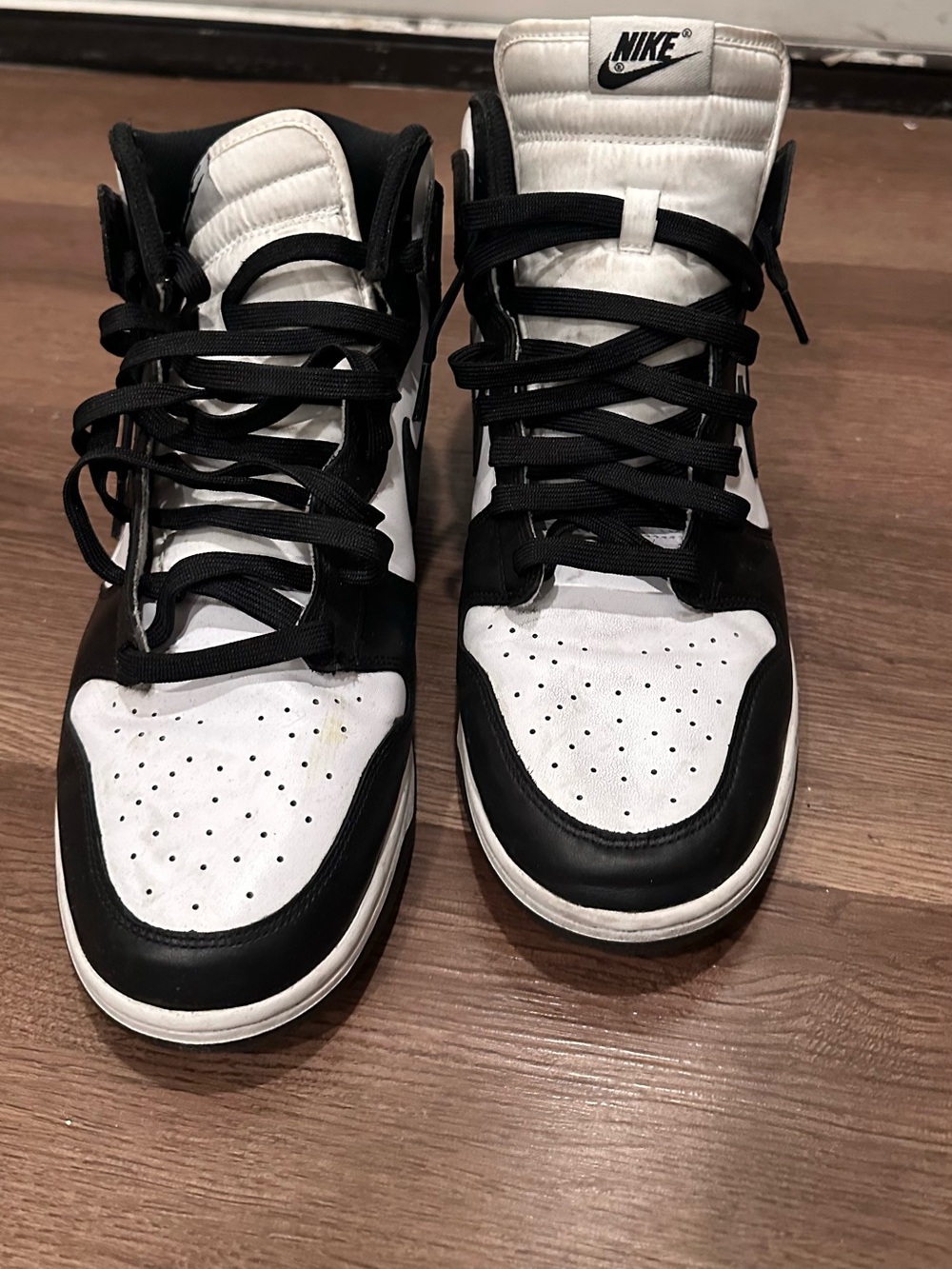Nike Dunk Men’s Black and White High-Top Sneakers